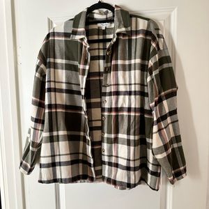 NWOT madewell boxy flannel shirt size small
